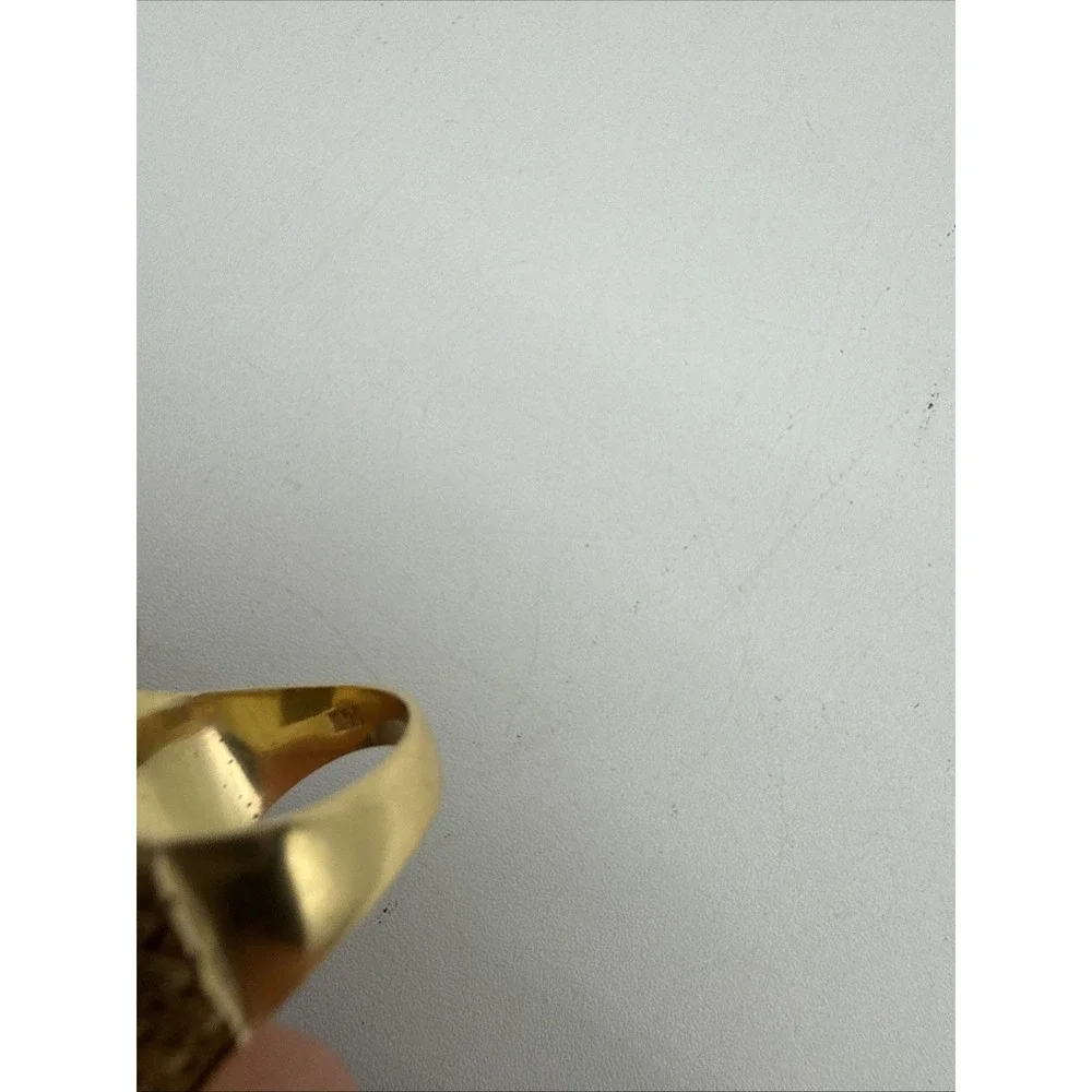 18K Gold Ring Woven Dome Shaped Size 6 .233 Troy Ounce